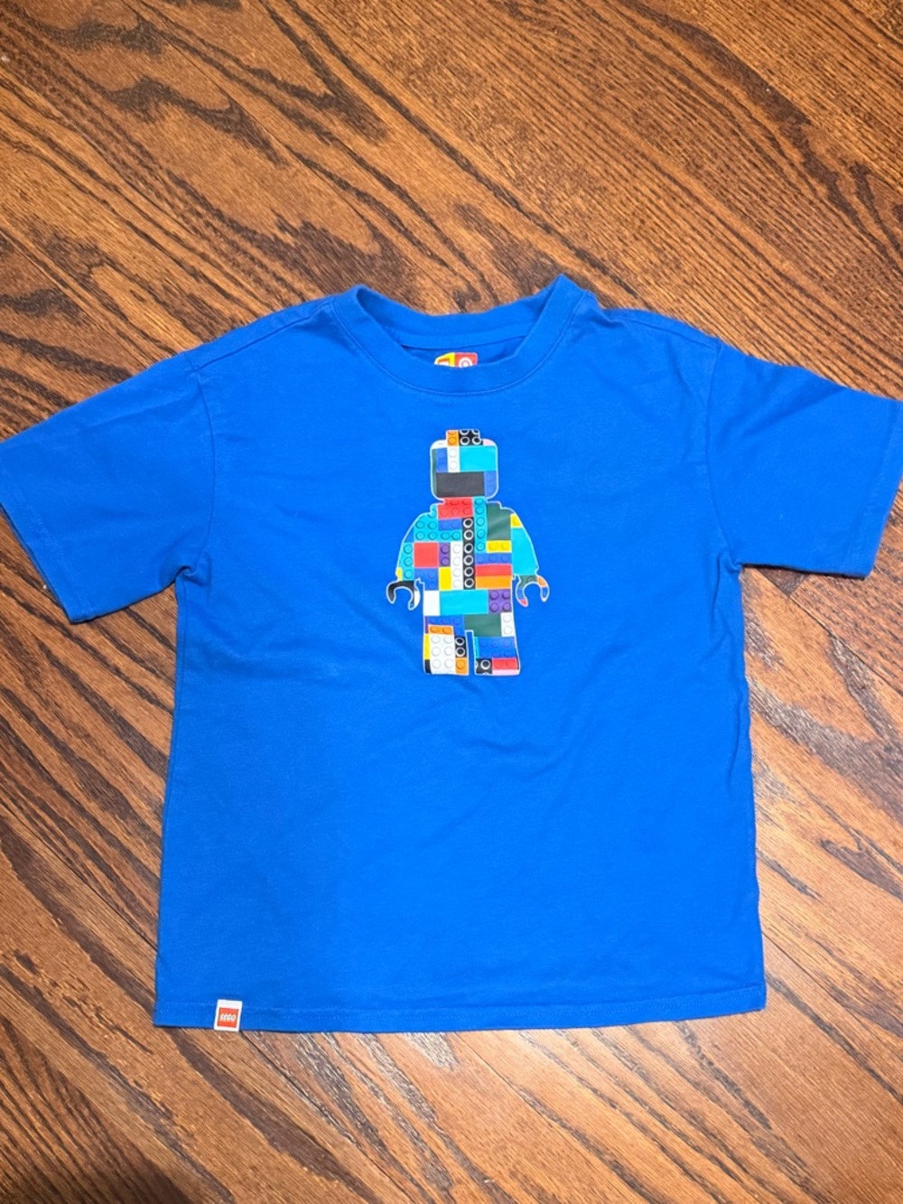 LEGO Bright Blue Kids Short Sleeve Tee with Colorful Minifigure